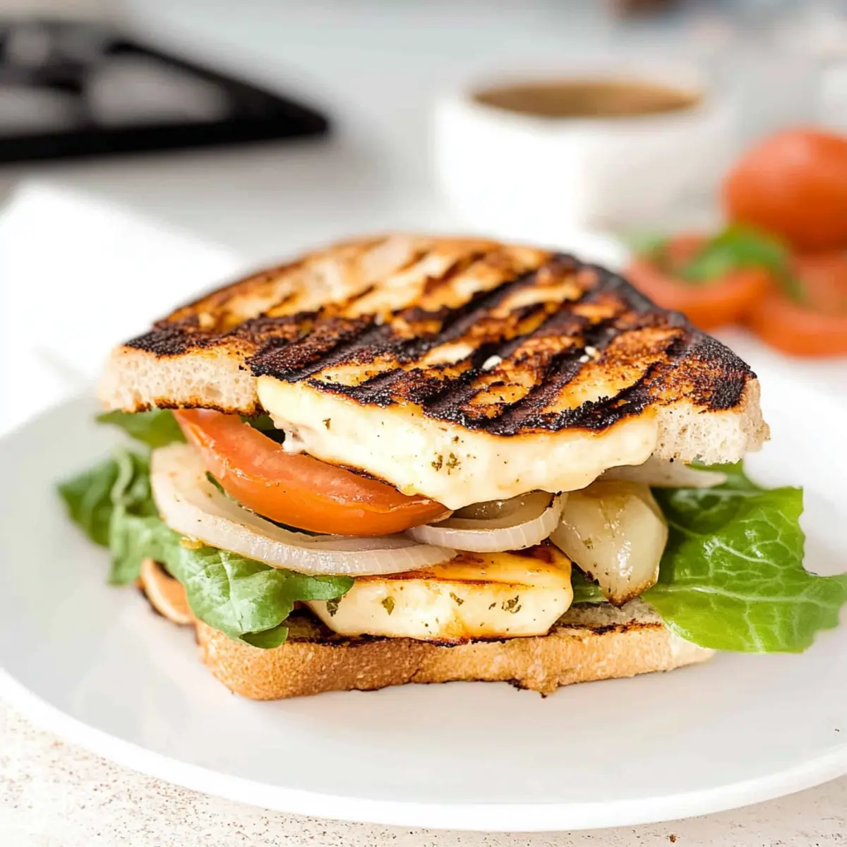 Irresistible Halloumi Sandwich with Zesty Garlic Mayo