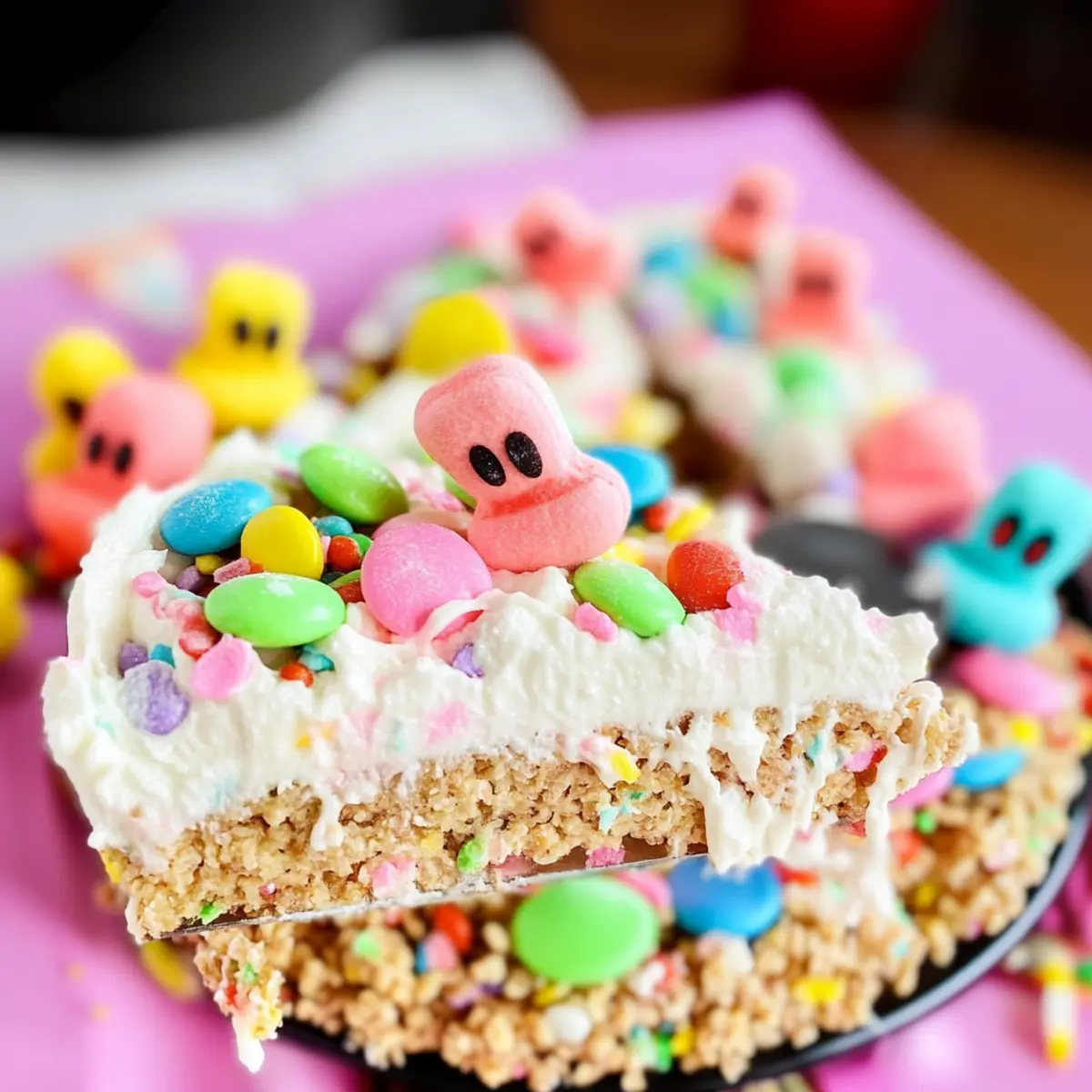 Peeps Pizza: A Colorful No-Bake Easter Dessert Delight