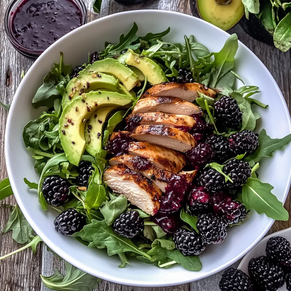 Blackberry Basil Grilled Chicken Salad for a Fresh Summer Feast
