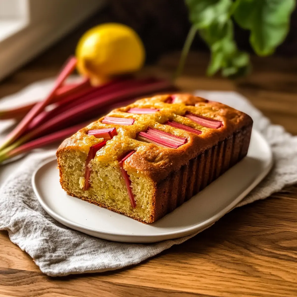 Zesty Lemon Rhubarb Bread for a Bright Morning Boost