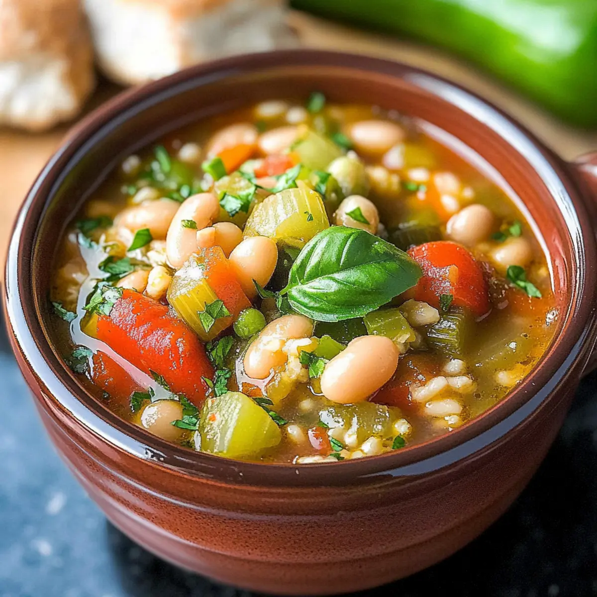 Hearty Farro Soup with Vegetables for Cozy Comfort