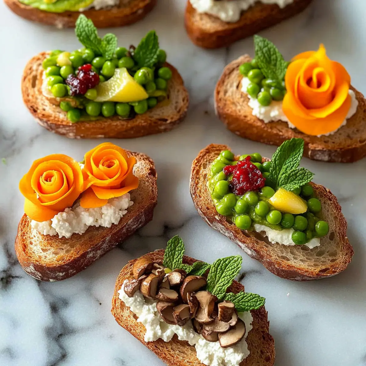 Easter Crostini: 3 Colorful & Delicious Spring Variations