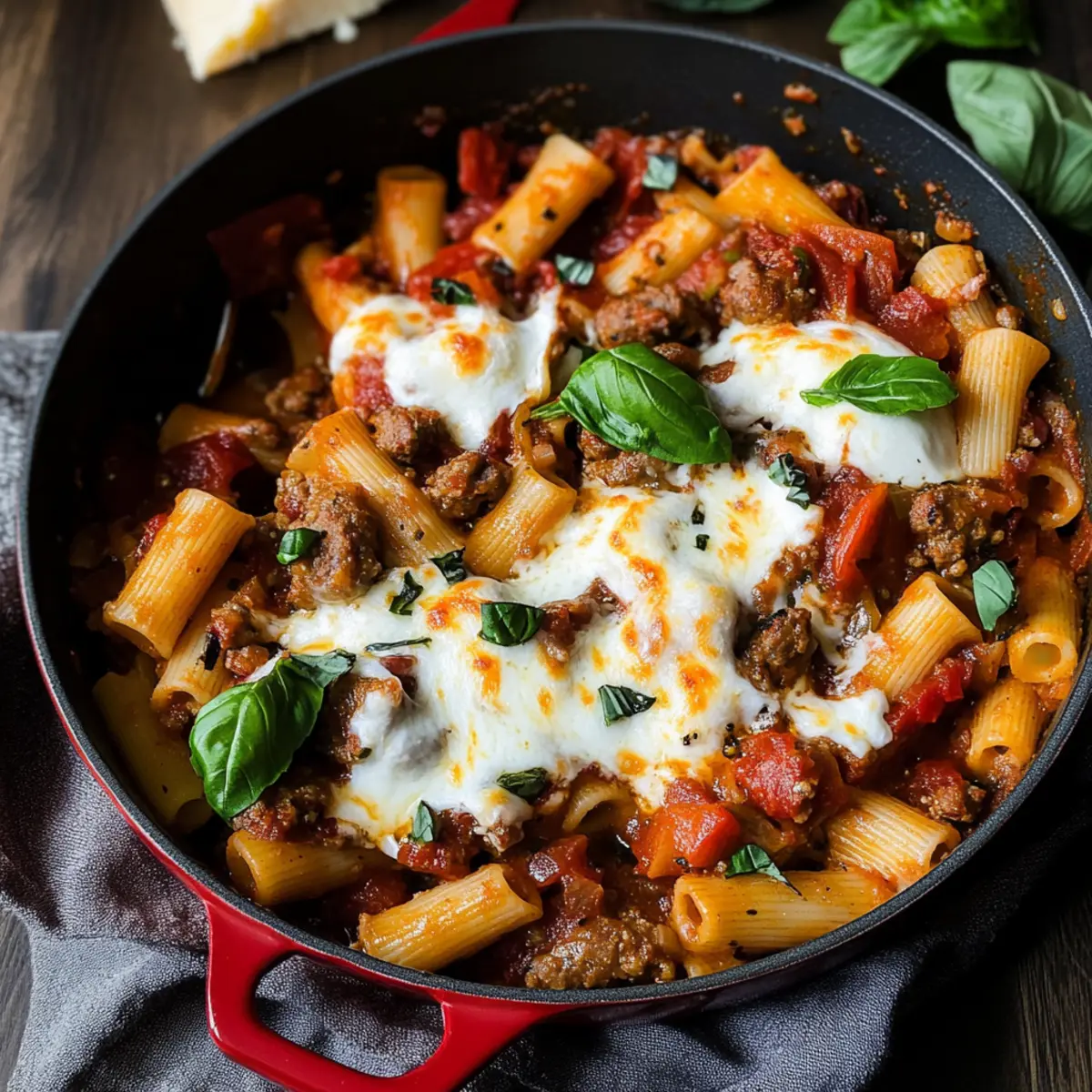 Savor Italian Sausage and Peppers Rigatoni in One Pot