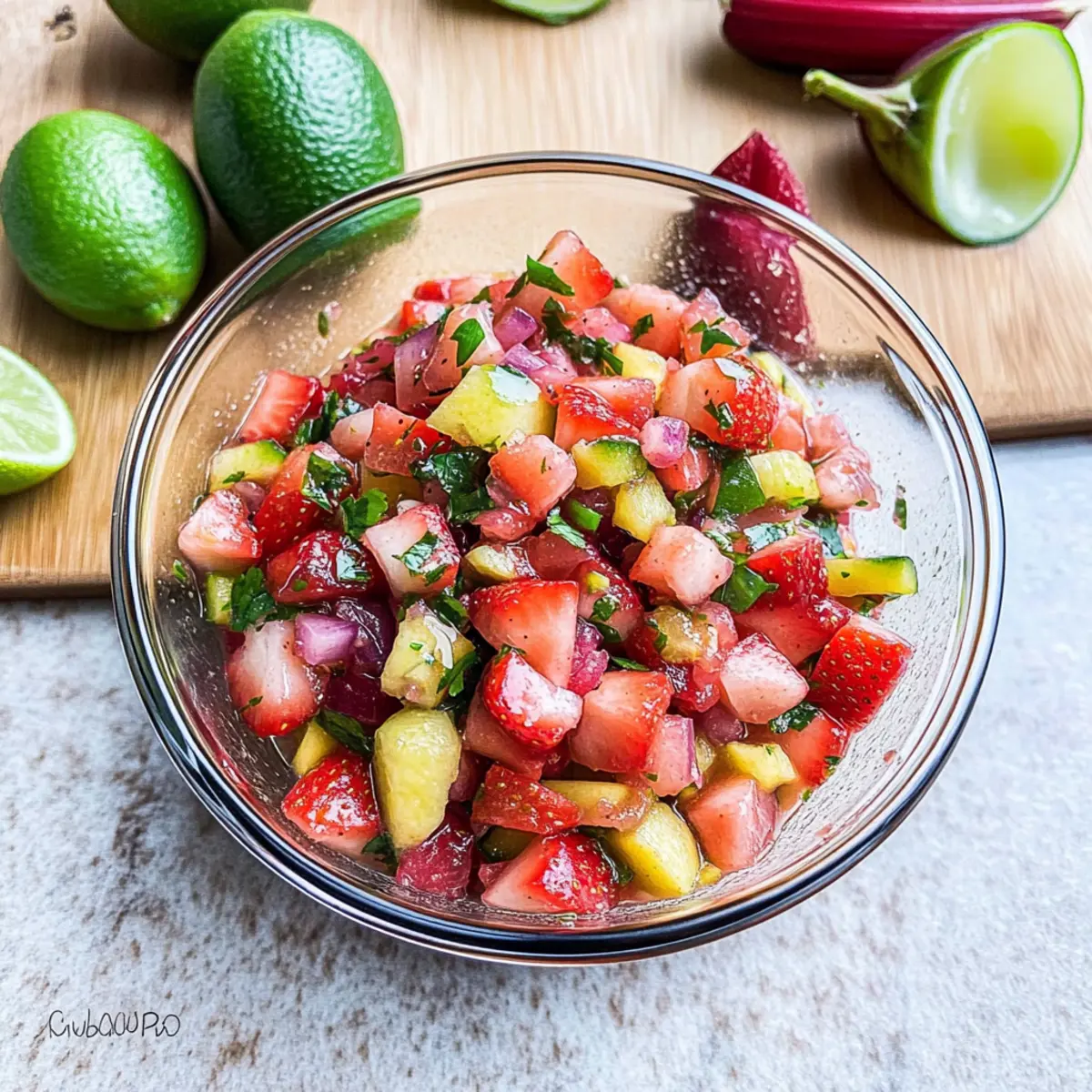 Strawberry Rhubarb Salsa: A Refreshing Twist for Summer Snacking