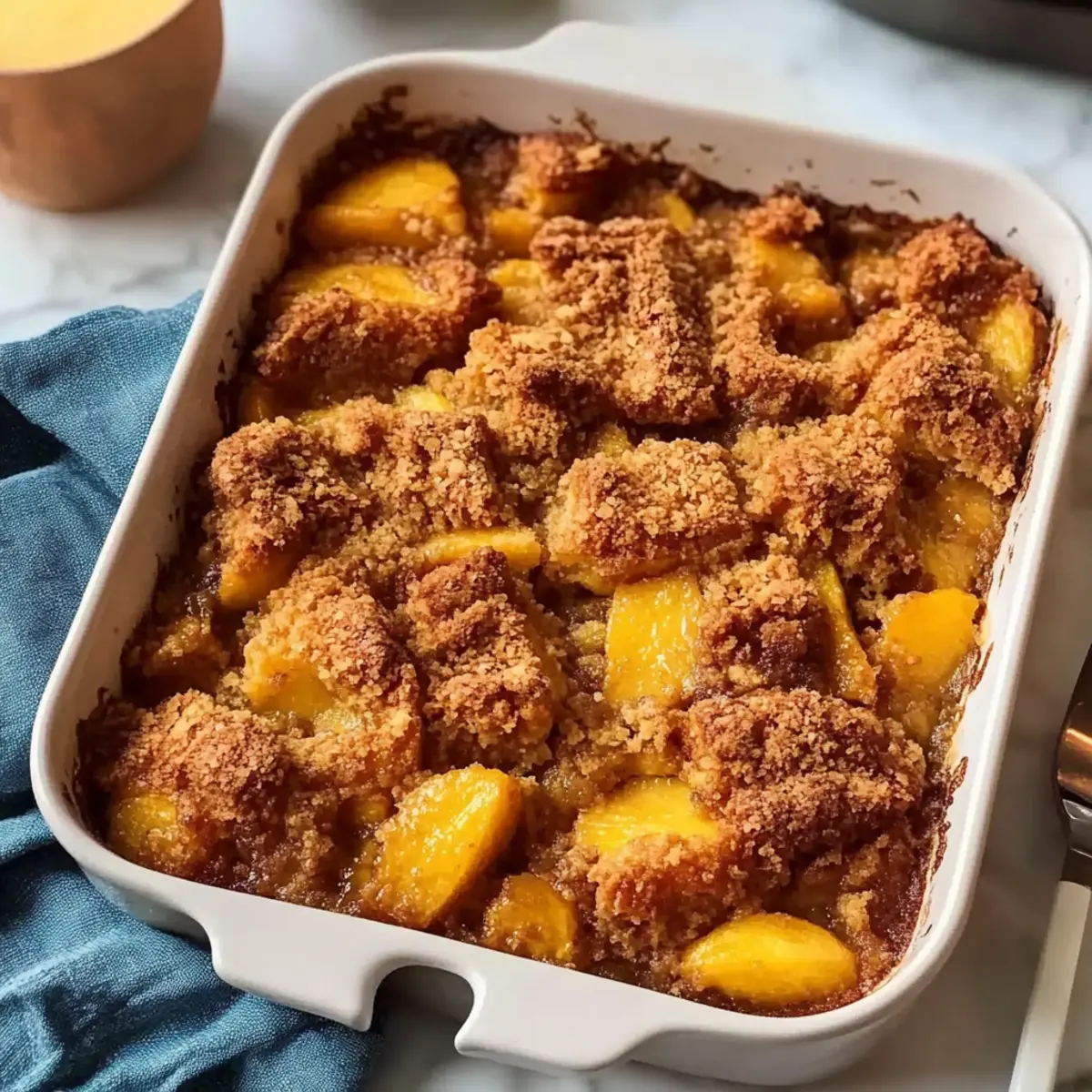 Peach Cobbler French Toast Bake: Sweet Morning Magic