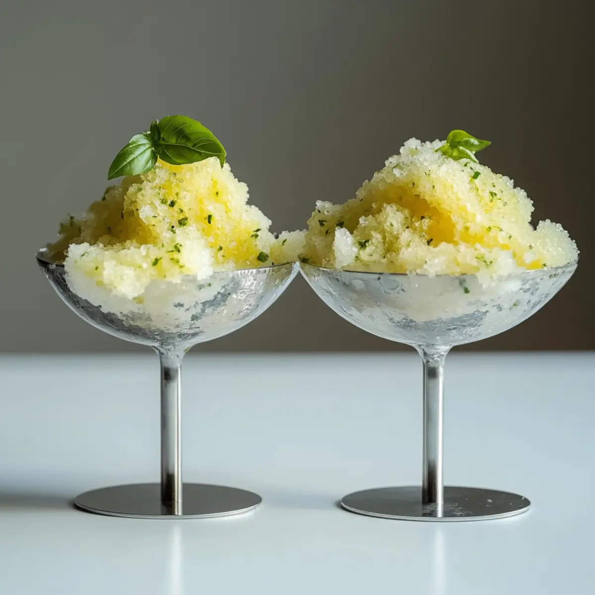 Basil & Lemon Granita: A Refreshing 4-Ingredient Delight