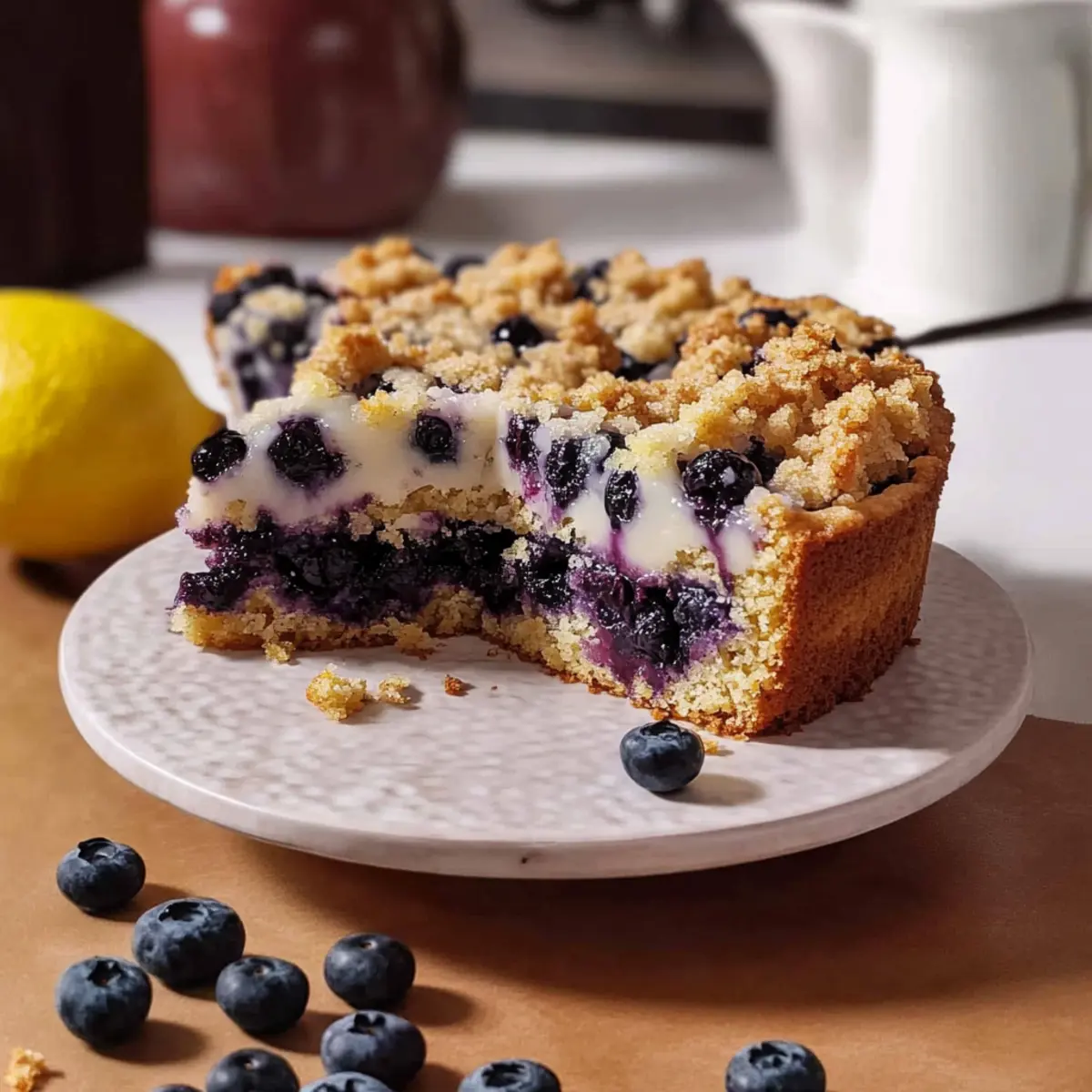 Irresistible Lemon Blueberry Crumb Cake That'll Brighten Mornings