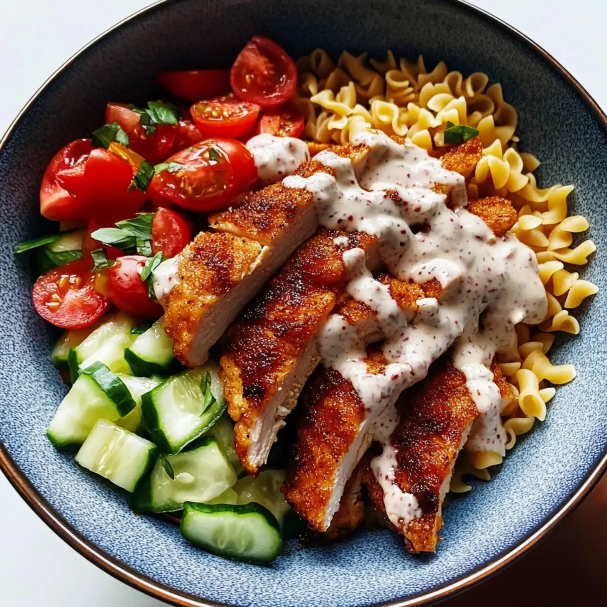 Banza Chicken Bowls with Calabrian Chili Sauce Delight