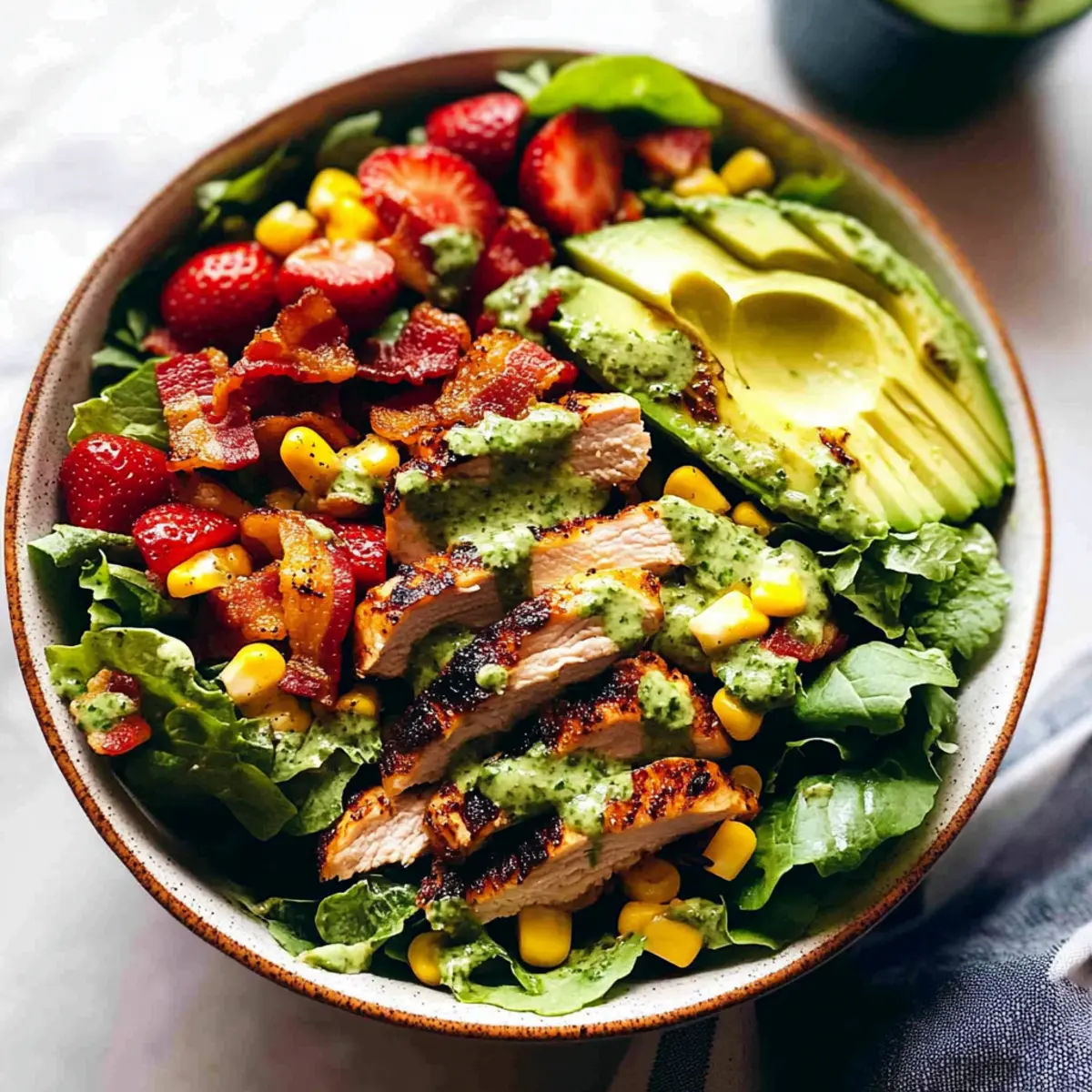 Savor the Summer Chipotle Chicken Cobb Salad with Cilantro Vinaigrette