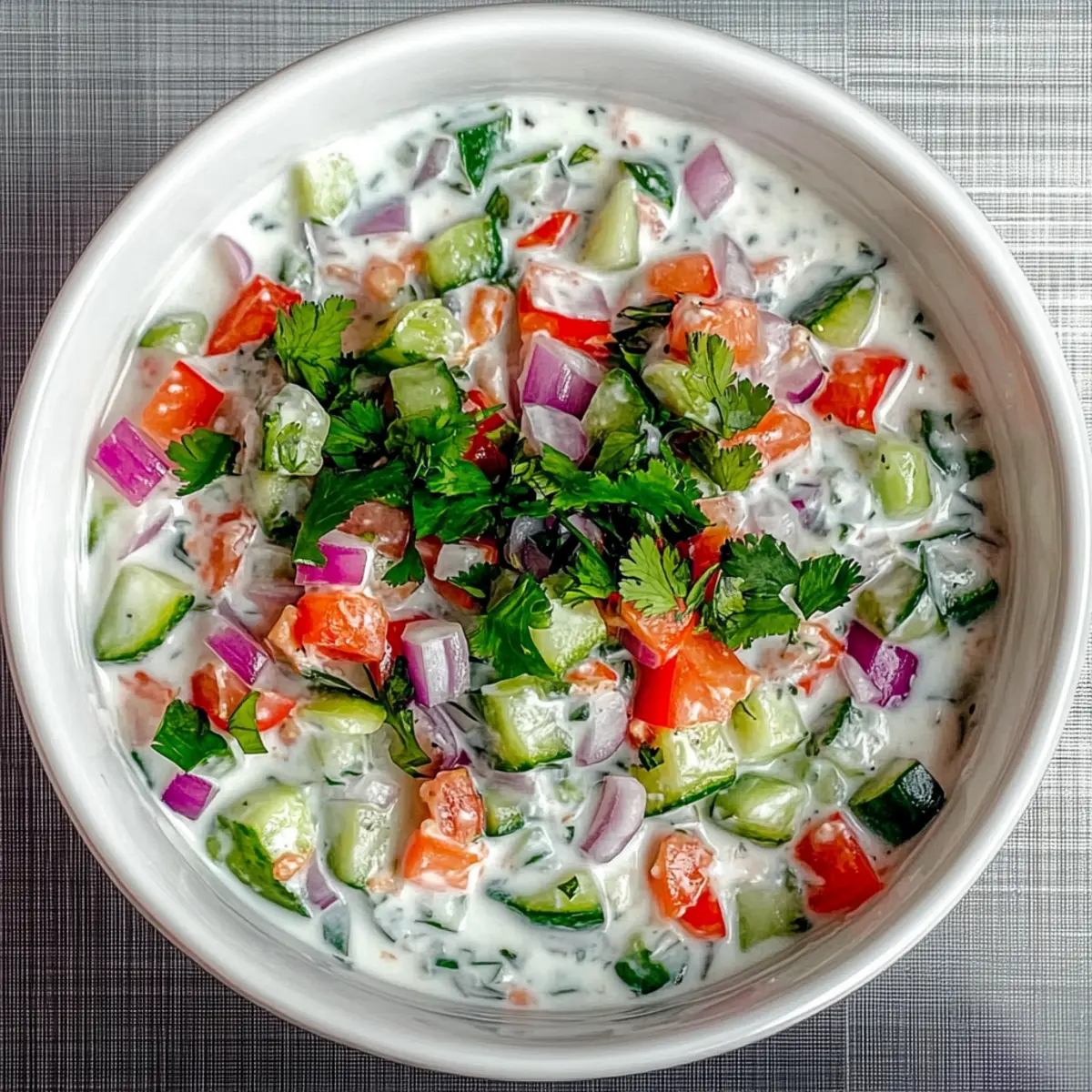 Vegan Mixed Vegetable Raita: A Refreshing Taste of India