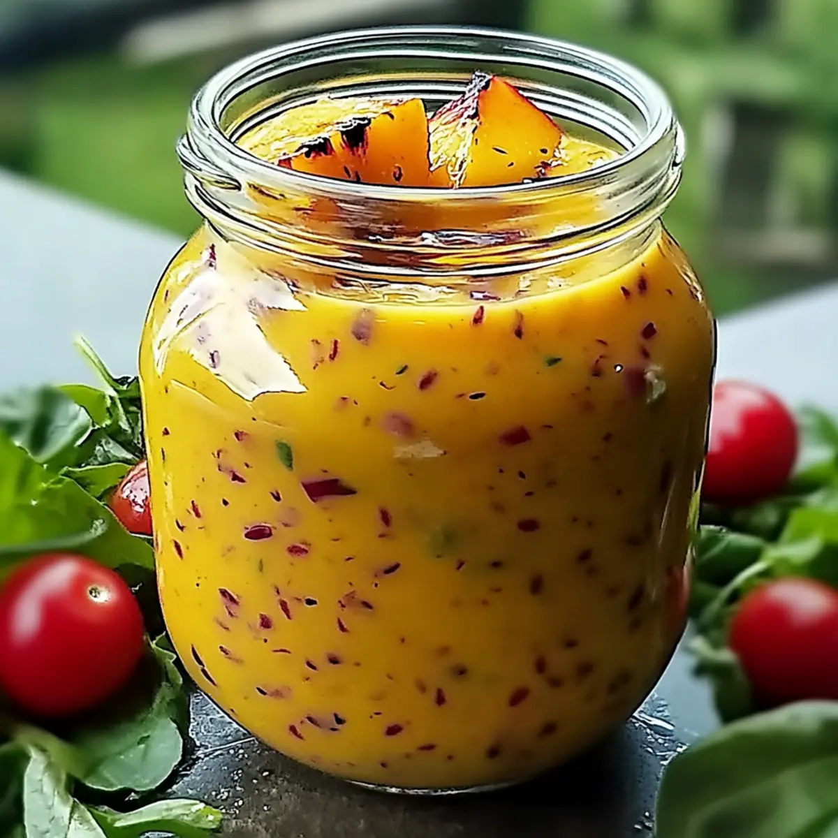 Tasty Peach Salad Dressing that Brightens Your Summer Meals