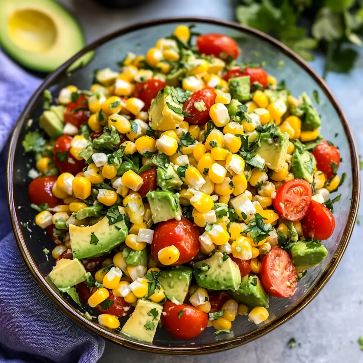 Delicious Summer Corn Salad with Avocado for Fresh Flavor