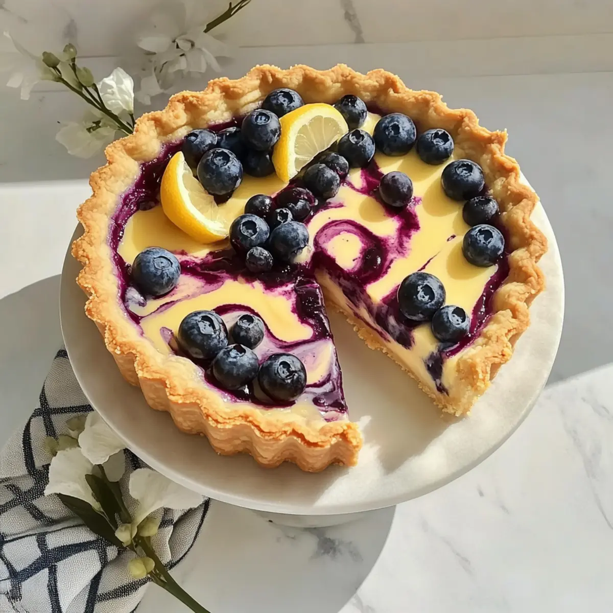 Zesty Lemon and Blueberry Tart That Brightens Your Day