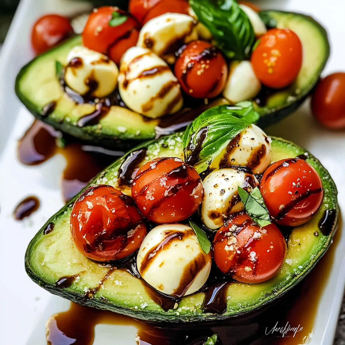 Delicious Caprese Stuffed Avocado for a Light, Fresh Meal