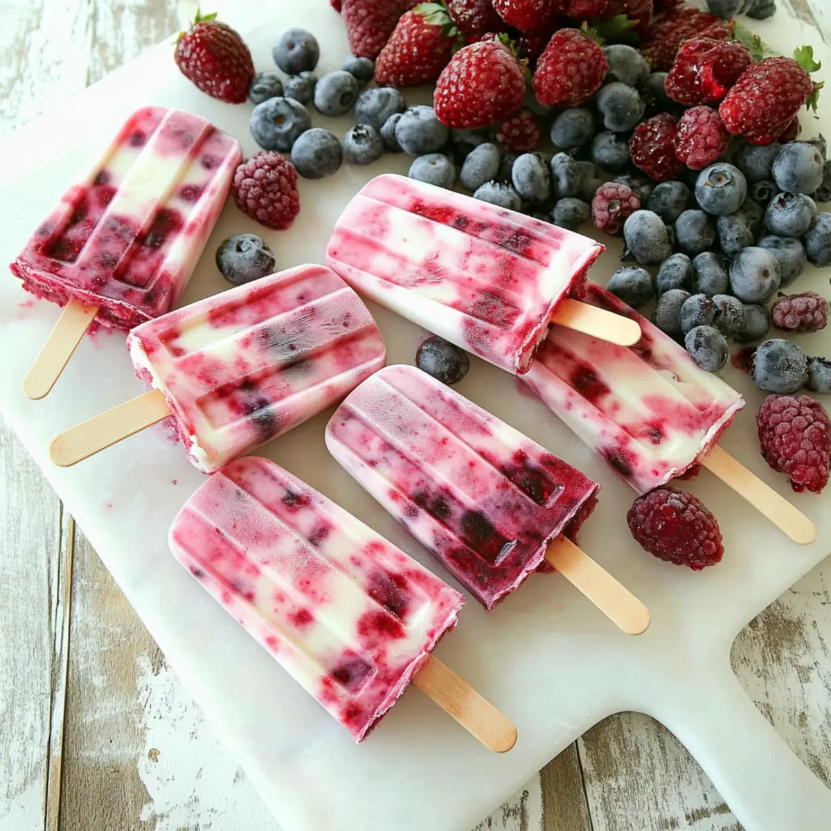 Berry Yogurt Popsicles: Creamy Summer Refreshment Awaits