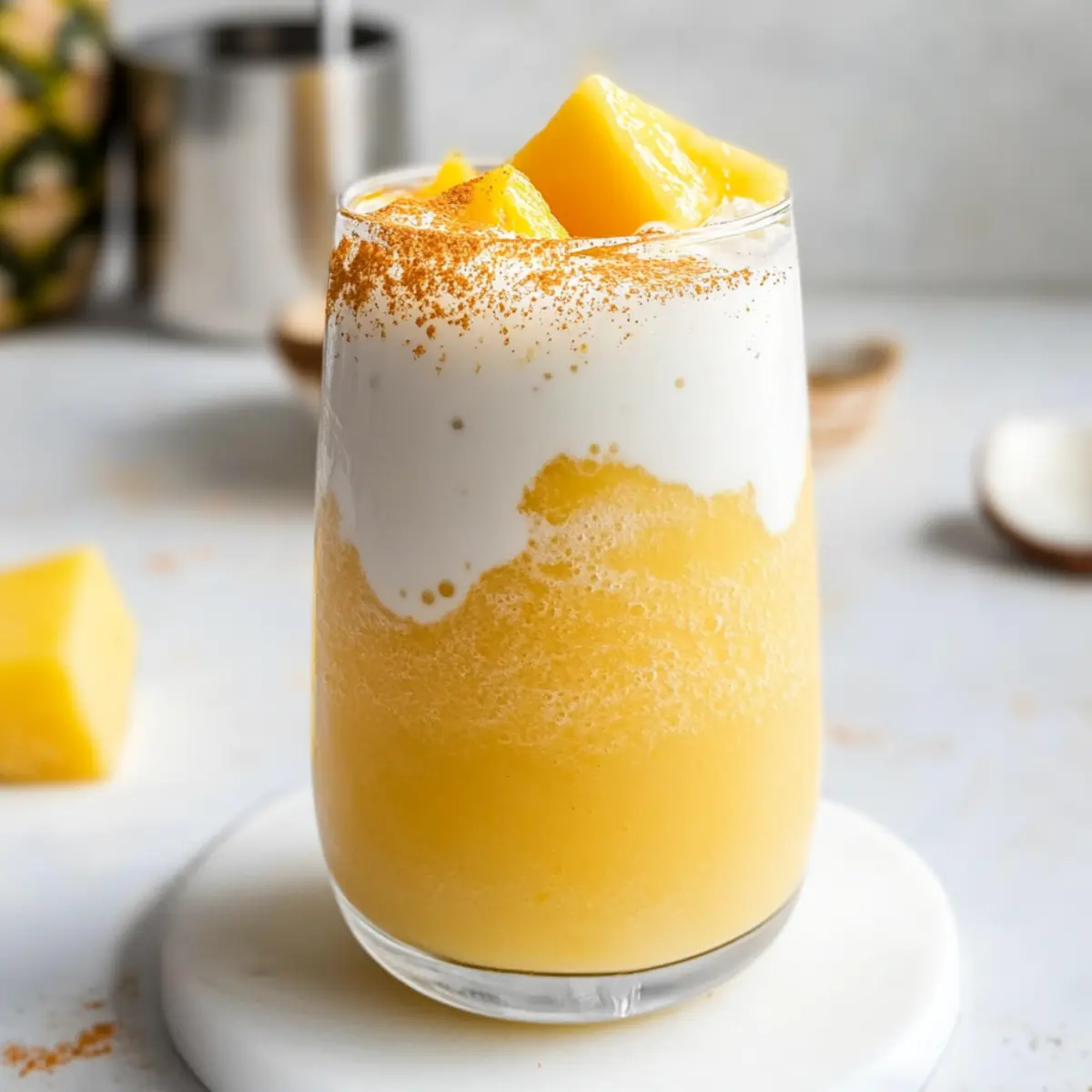 Tropical Mango Pineapple Smoothie for a Quick, Creamy Boost