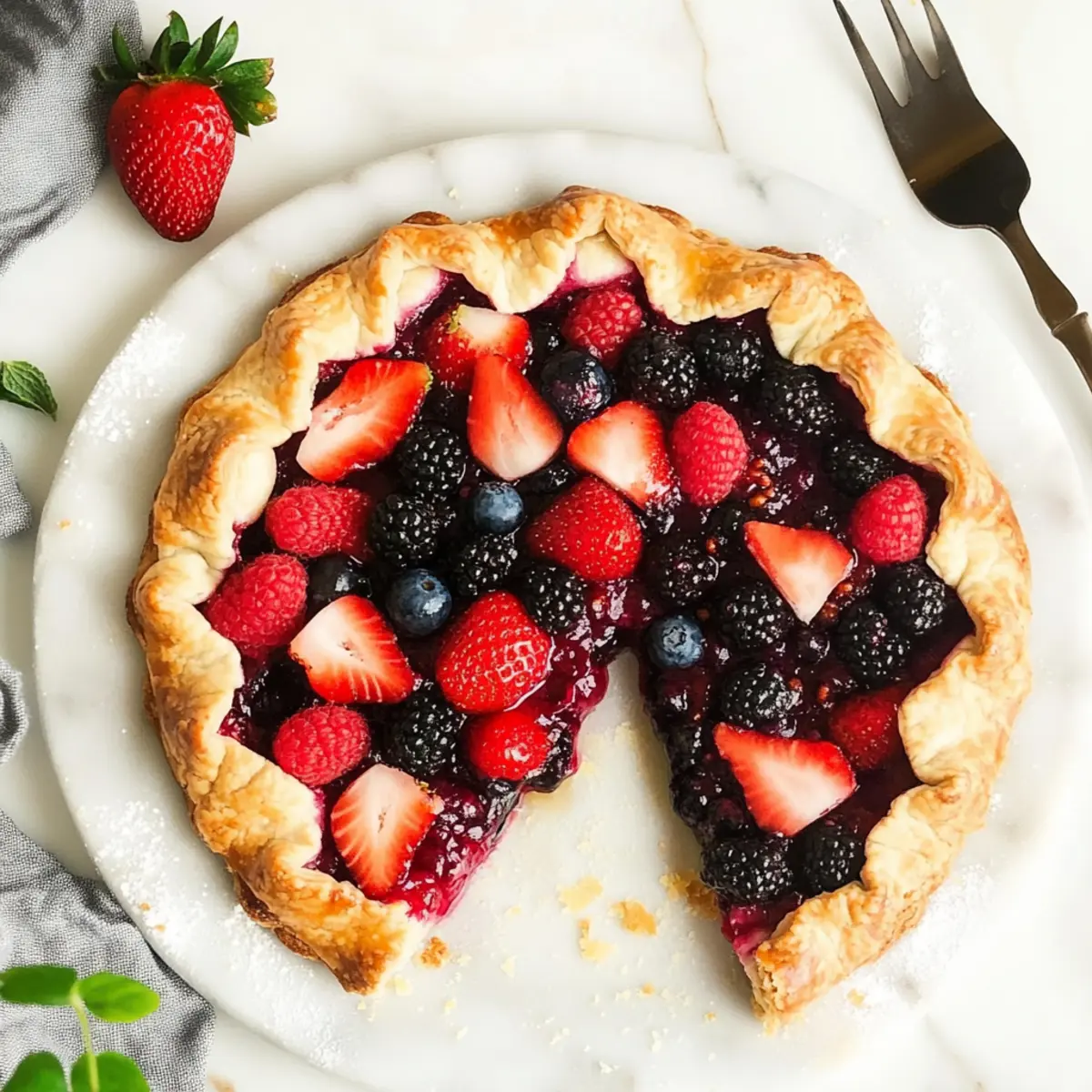 Savory-Sweet Summer Berry Galette in Just 10 Minutes