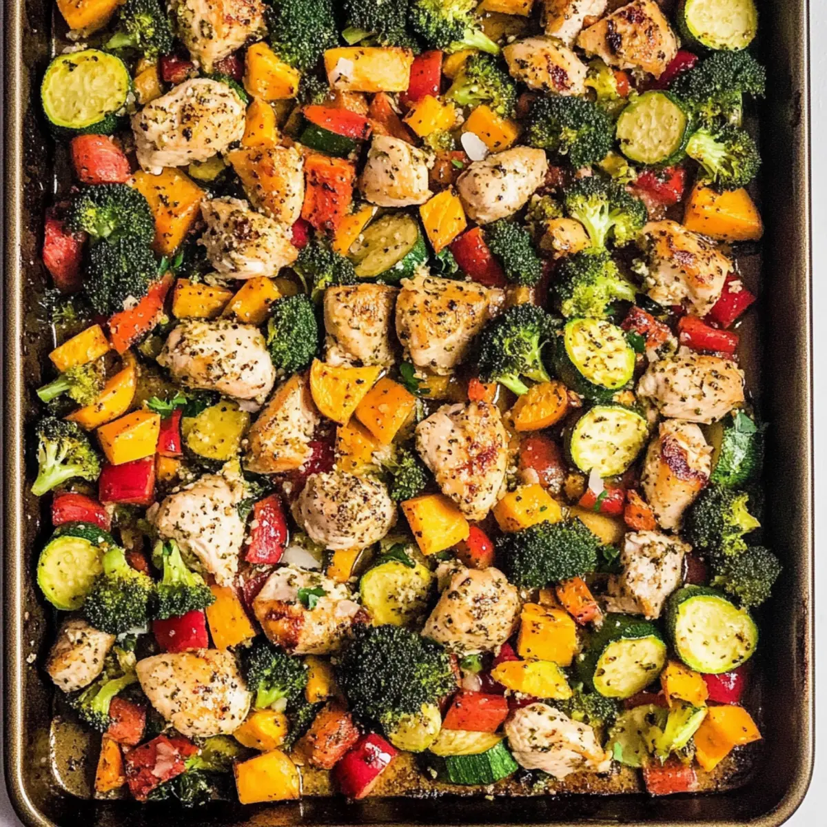 Sheet Pan Chicken with Rainbow Vegetables for Easy Weeknight Dinners