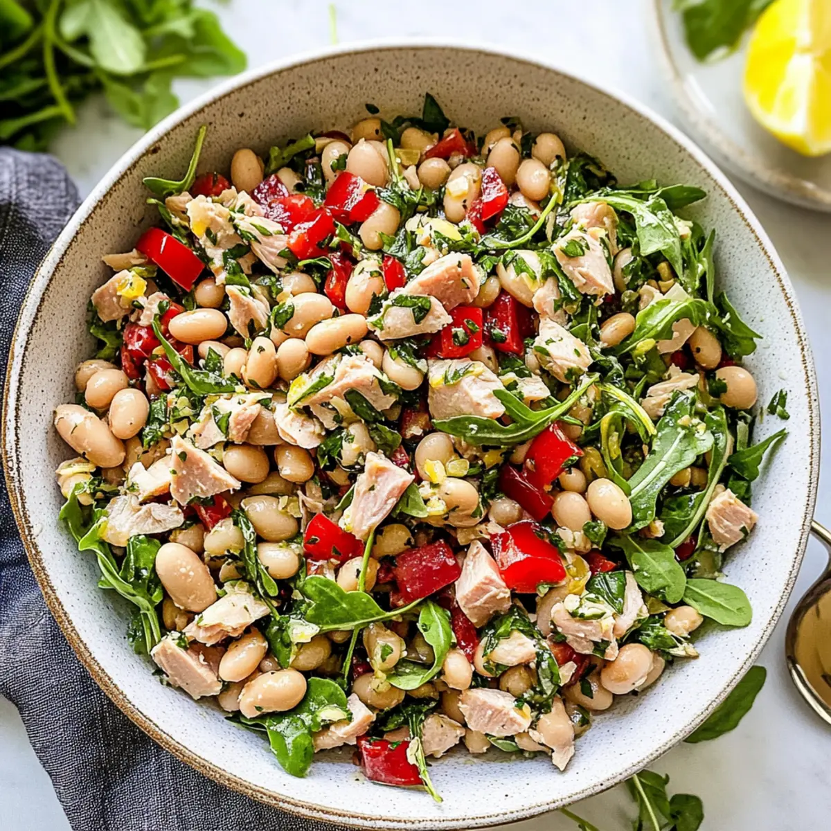 Tuna White Bean Salad: A Refreshing Mediterranean Delight
