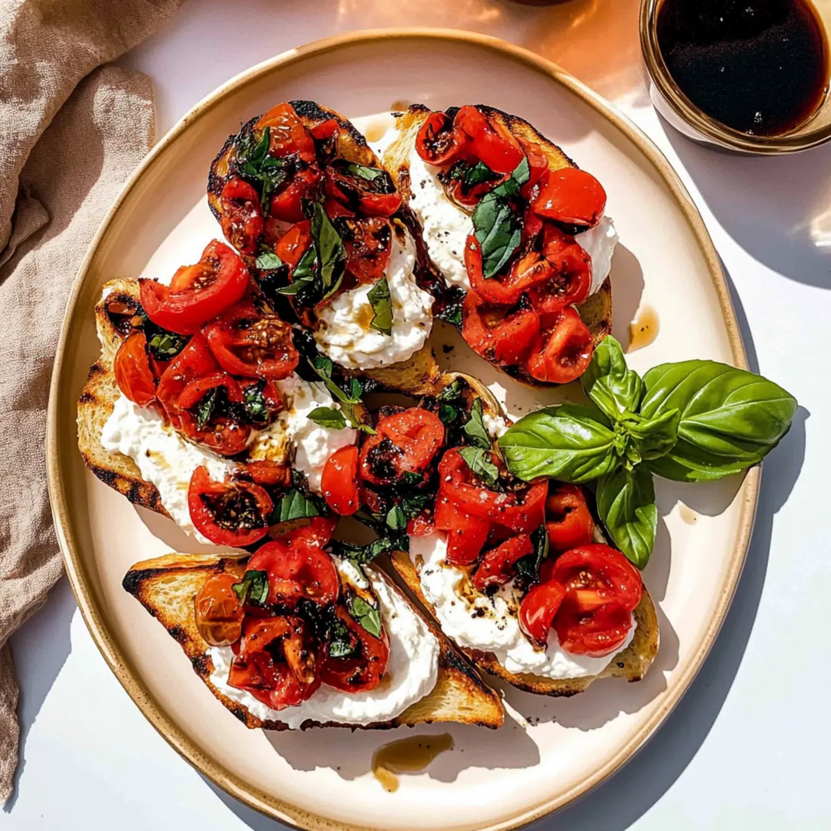 Whipped Ricotta Bruschetta: A Summer Flavor Sensation