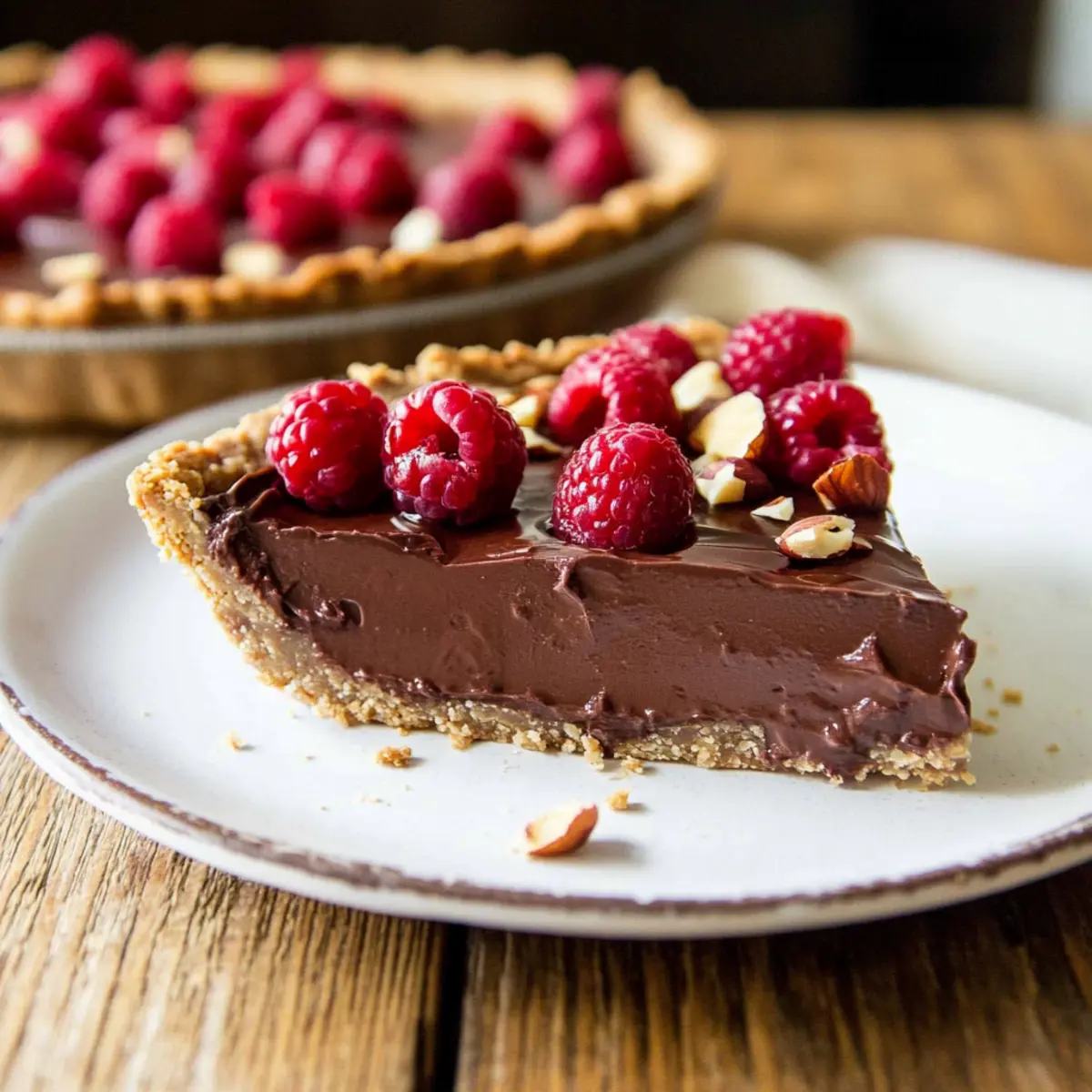 Decadent Raspberry Chocolate Hazelnut Pie You Can’t Resist
