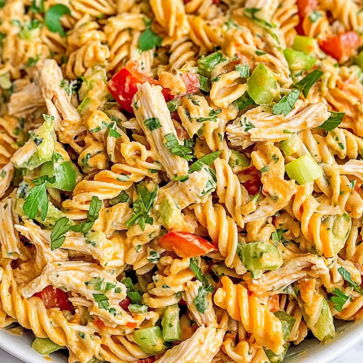 Buffalo Chicken Pasta Salad: A Zesty, Protein-Packed Delight