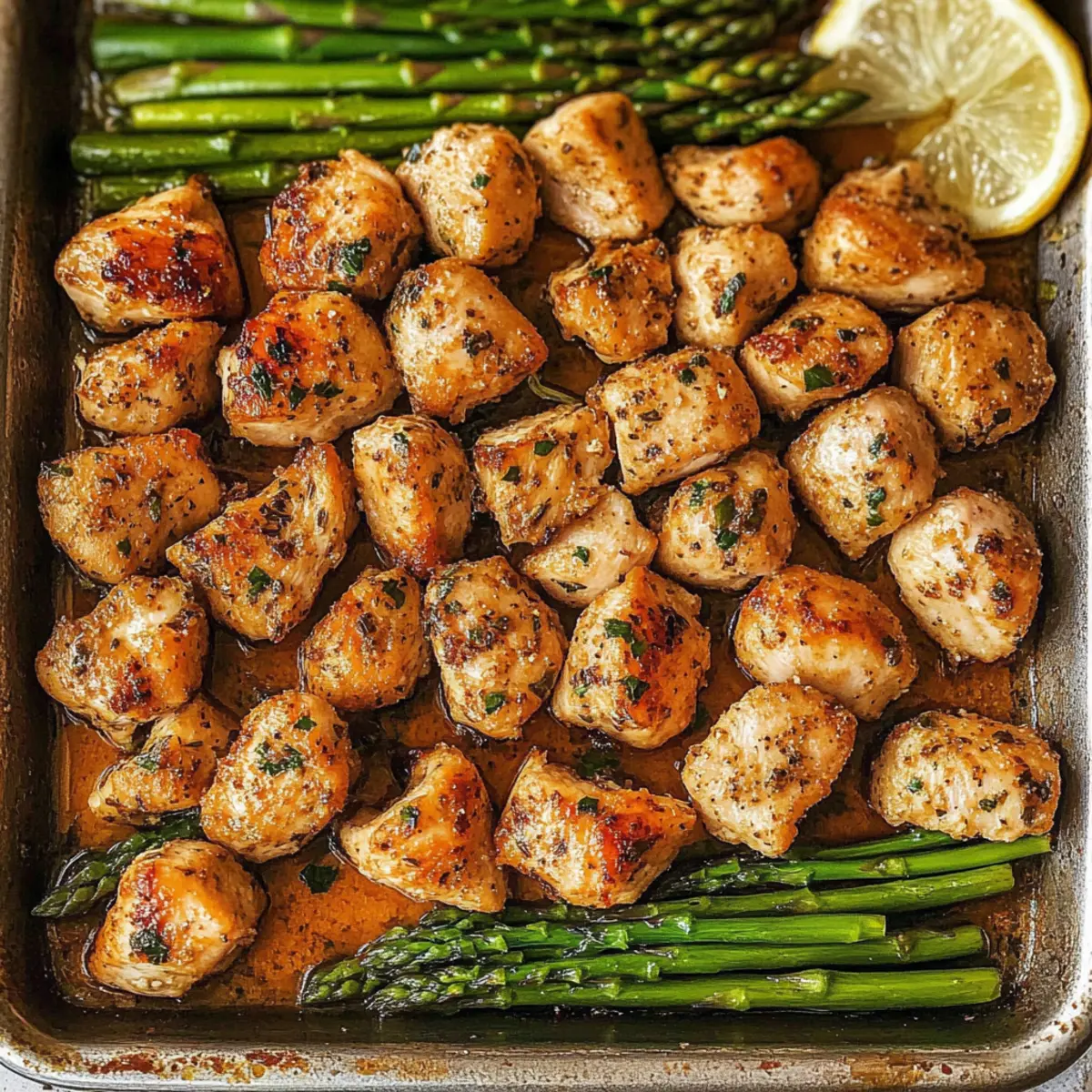 Baked Chicken Bites with Asparagus: Juicy Keto Delights