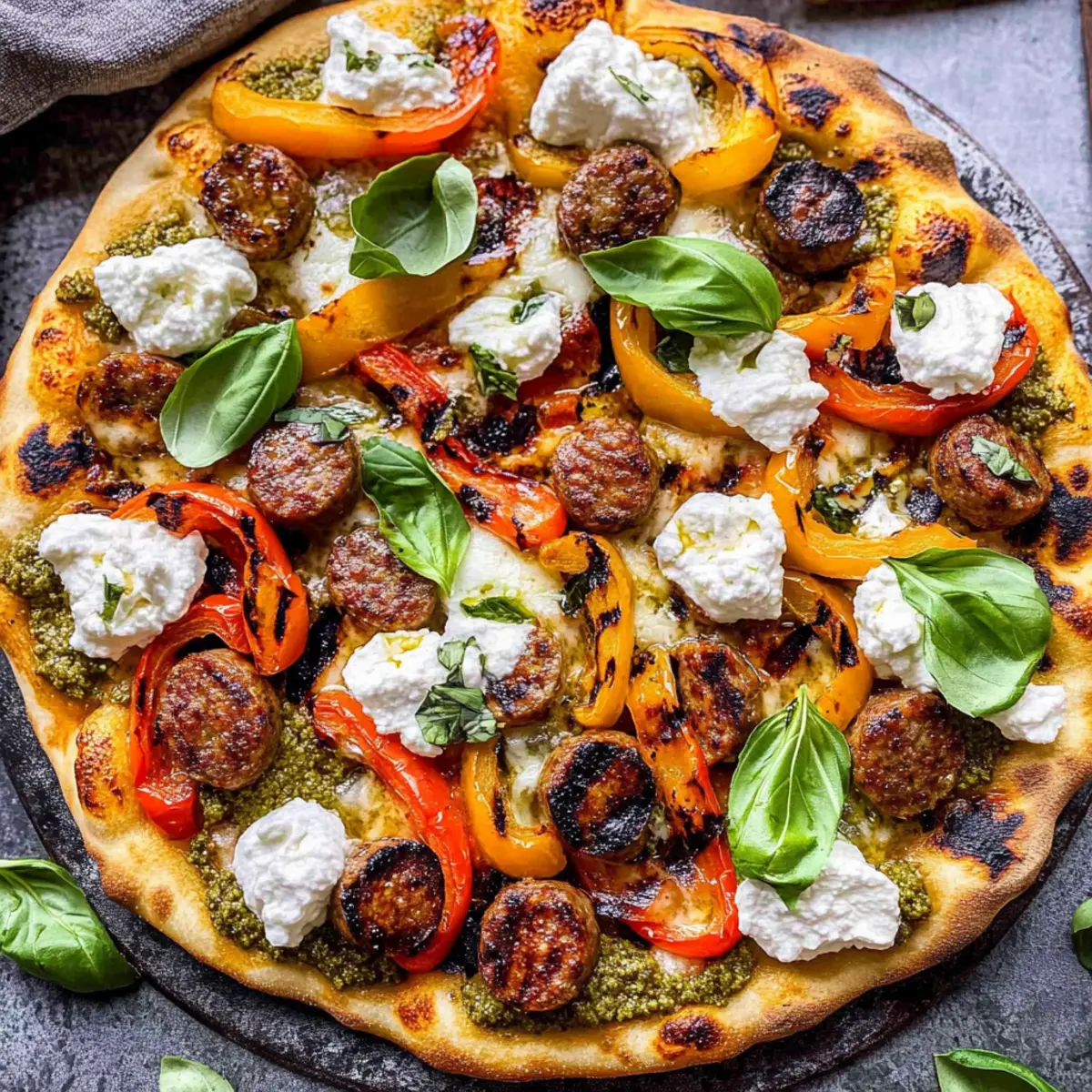 Grilled Sausage and Peppers Pizza: A Flavorful Summer Delight