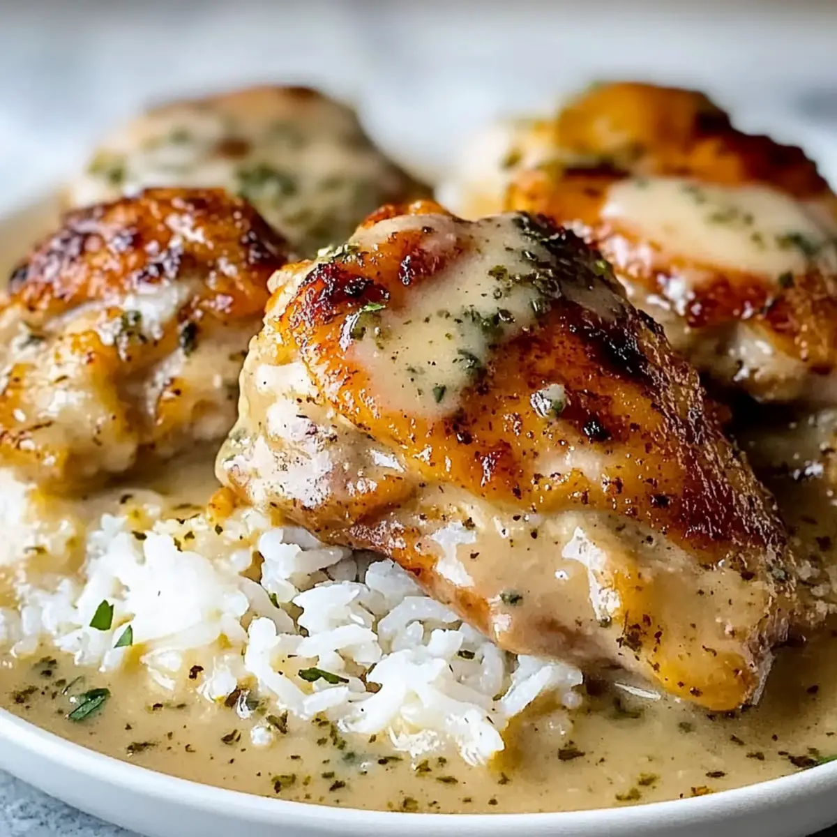 Herb Crusted Chicken: Crispy Perfection with Creamy Sauce