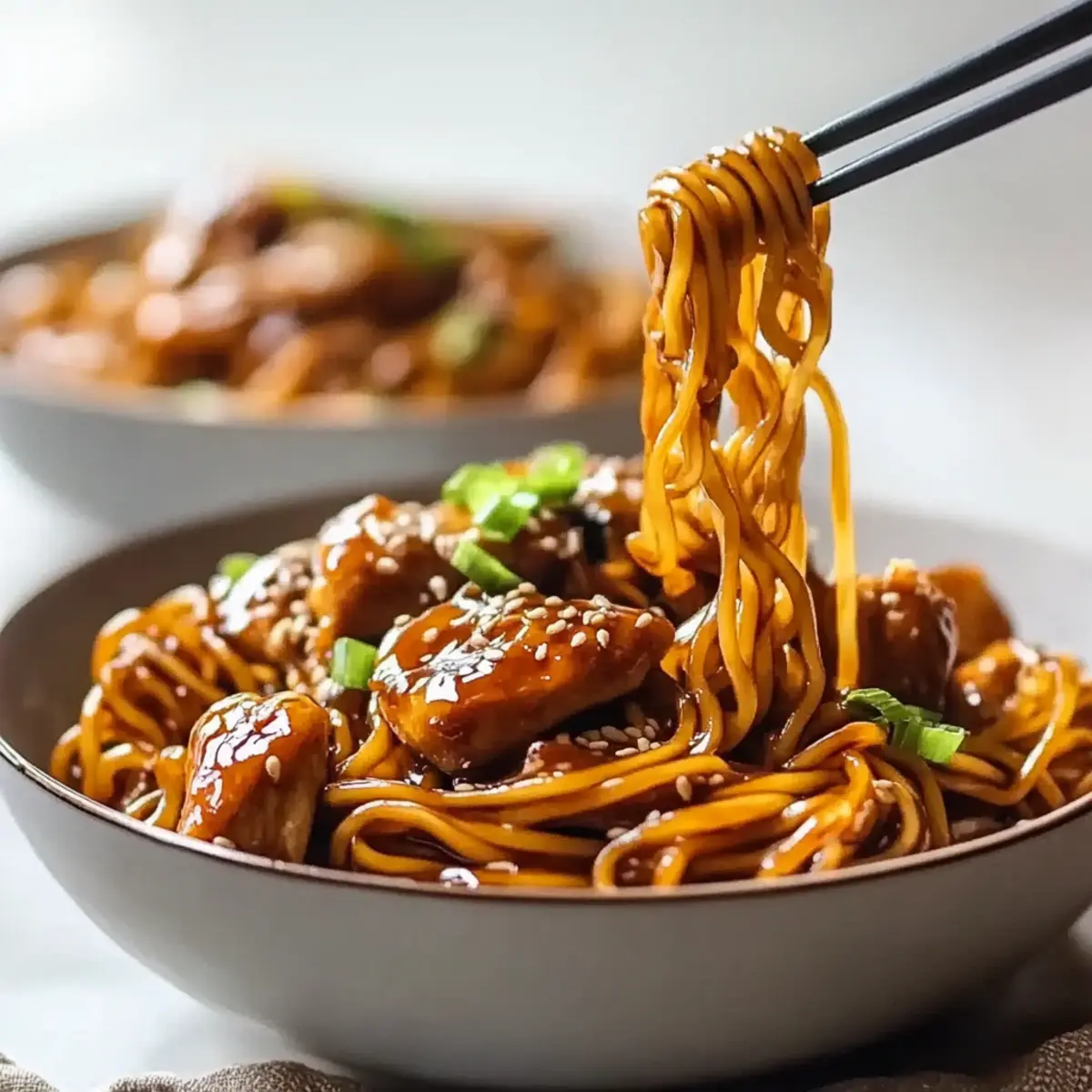 Sticky Garlic Chicken Noodles: Quick Comfort with Flavorful Twist