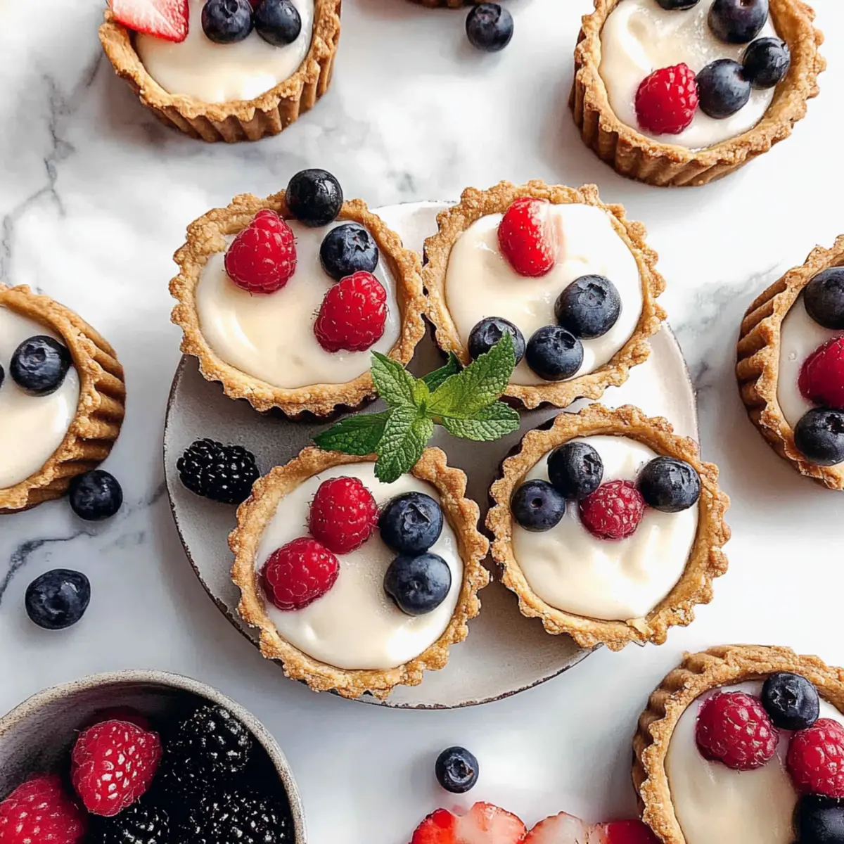 Vegan Mini Fruit Tarts for a Bright, Healthy Treat