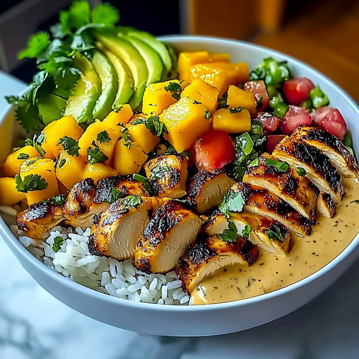 Savory Chicken Mango Rice Bowl That Will Brighten Your Dinner