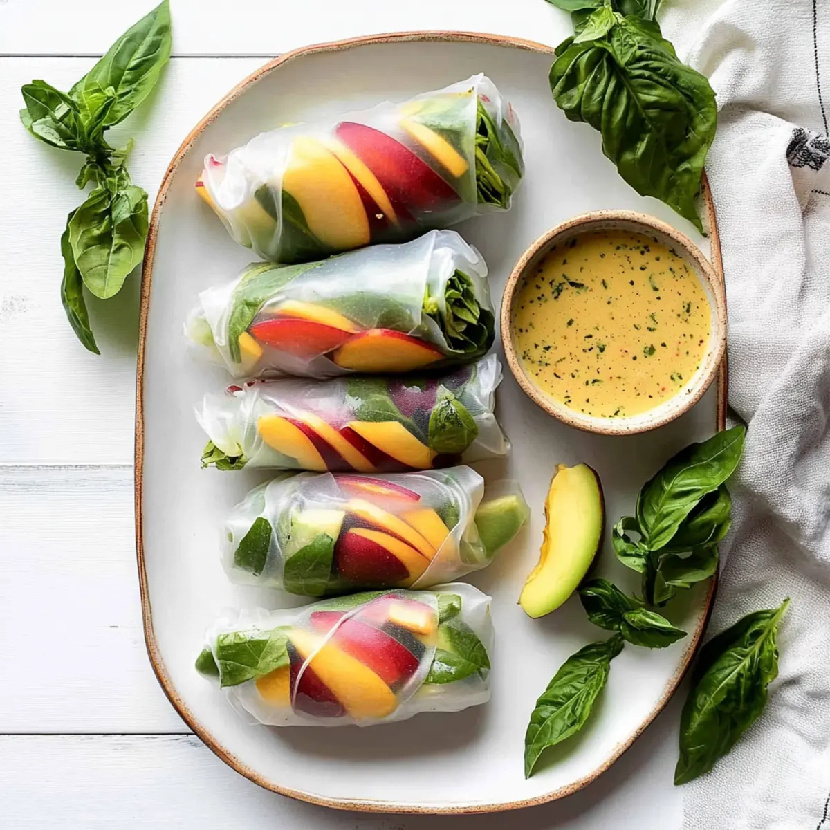 Avocado Summer Rolls with Creamy Coconut Dipping Sauce