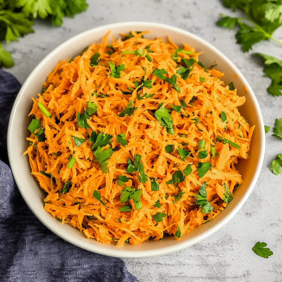 Zesty Carrot Salad with Lemon Dijon Vinaigrette Delight