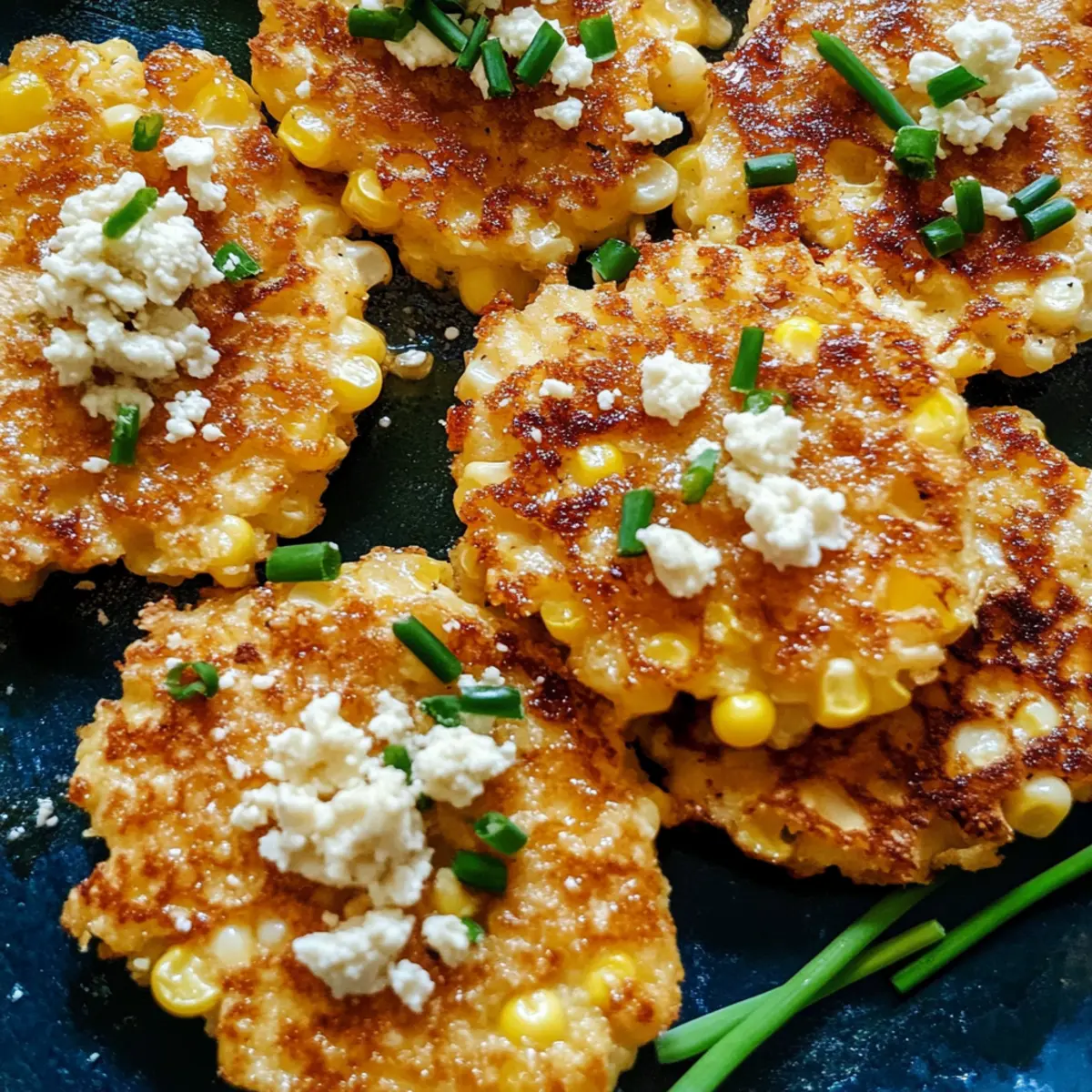 Irresistibly Cheesy Corn Cakes with Sweet Honey Drizzle