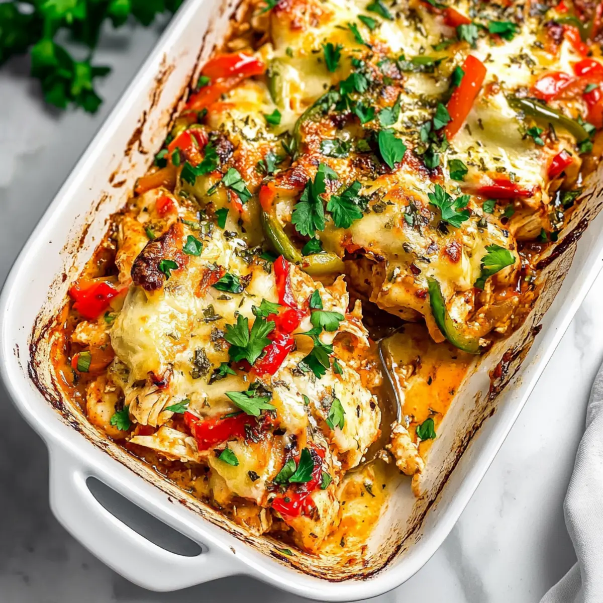 Savory Fajita Chicken Casserole: Family-Friendly & Easy