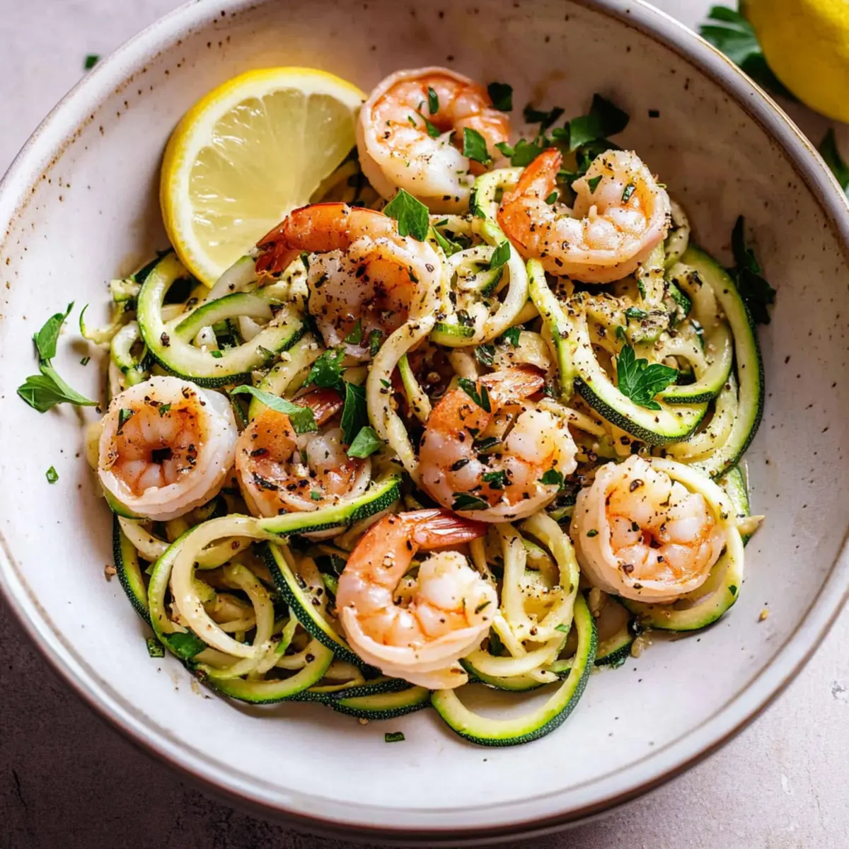 Garlic Shrimp Zoodles: Quick and Healthy Dinner Delight