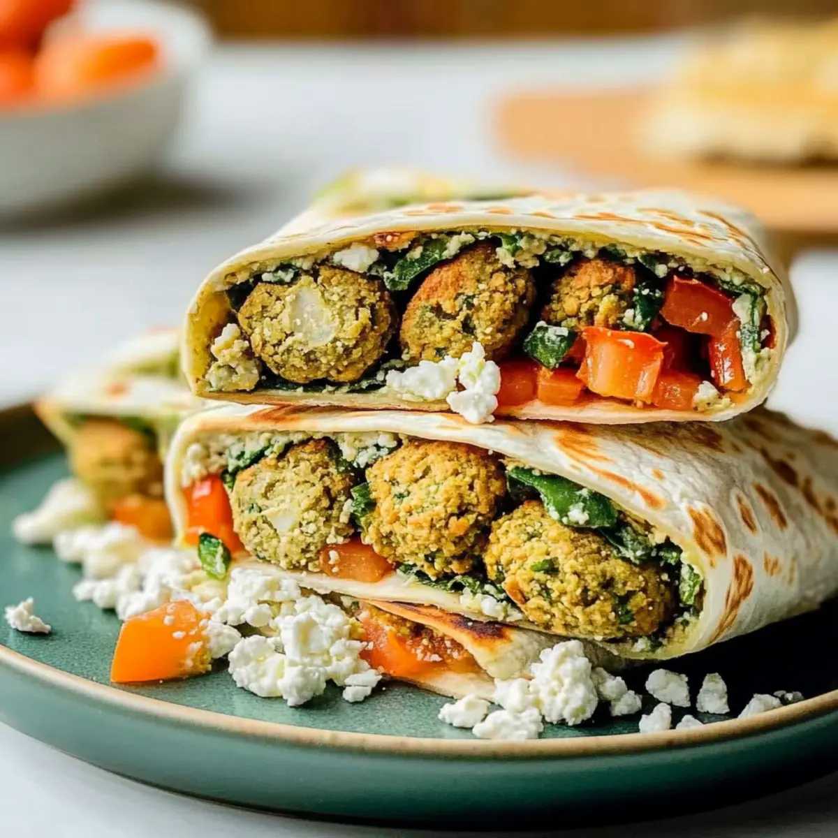 Savory Sheet Pan Freezer Falafel Wraps for Easy Meal Prep