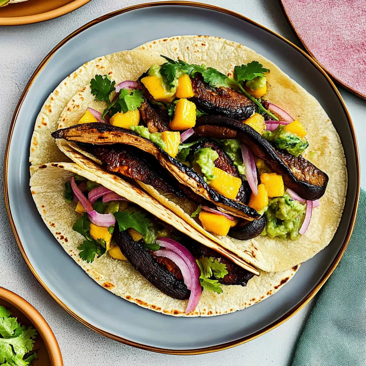 Mushroom Tacos with Avocado Salsa for a Flavorful Feast