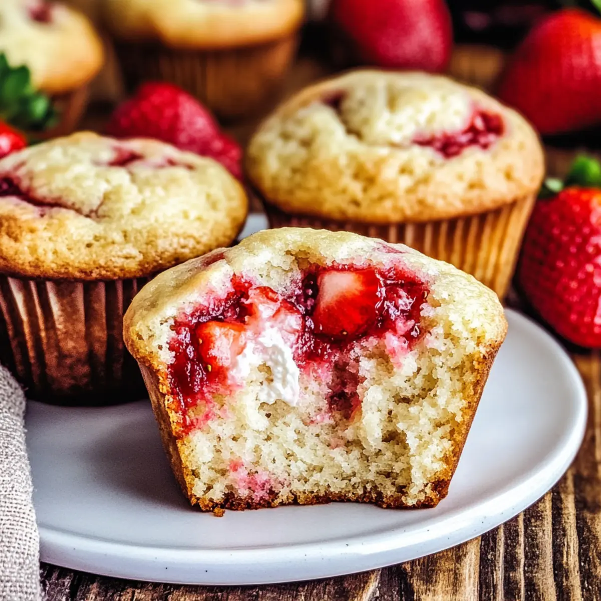 Fluffy Strawberry Cream Cheese Muffins You’ll Love for Brunch