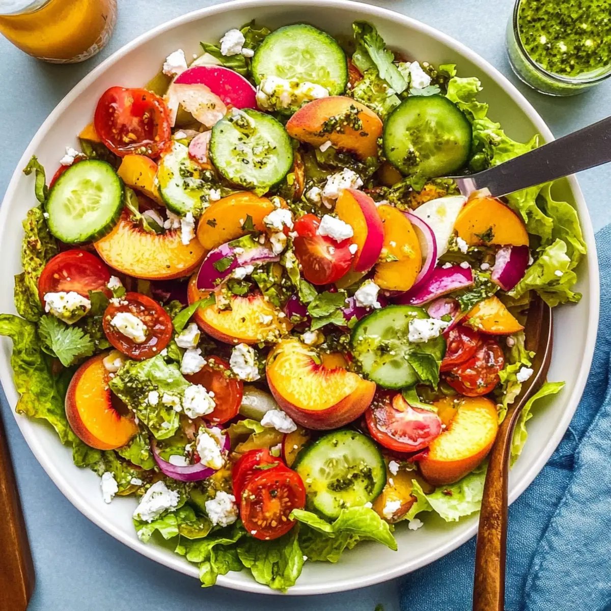 Ultimate Summer Salad: Fresh Peaches & Crunchy Goodness