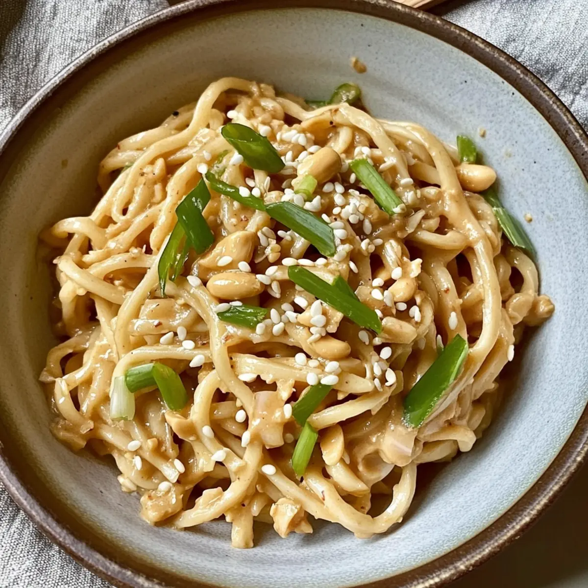 Delicious Cold Sesame Noodles with Creamy Peanut Sauce