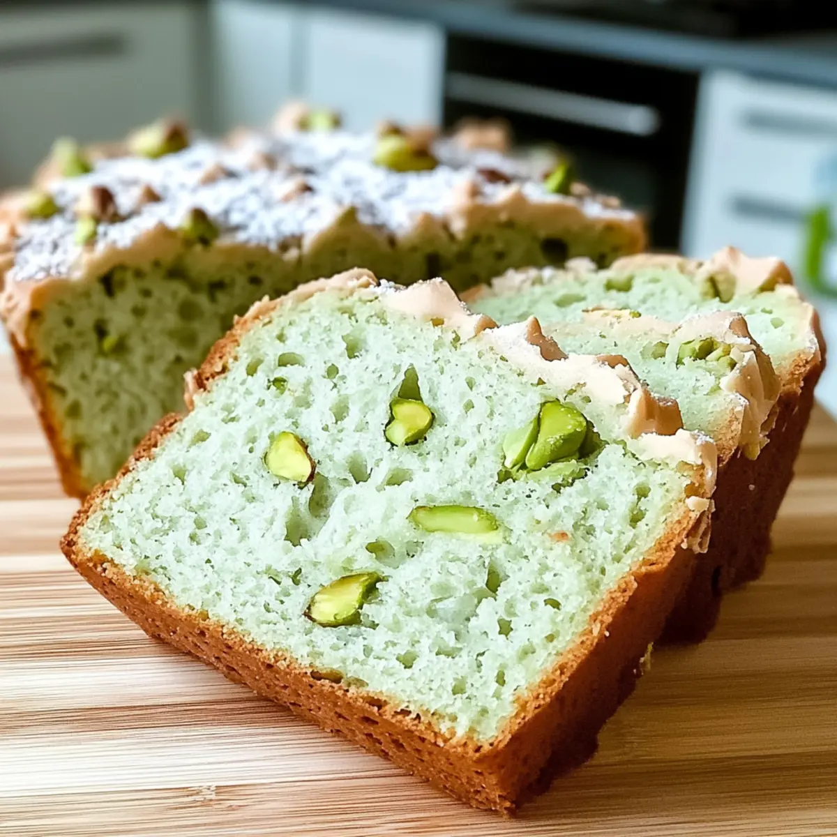 Moist Pistachio Pudding Bread That’s Guilt-Free and Delicious