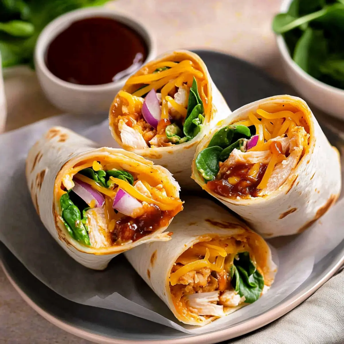 Quick and Tasty 10-Minute BBQ Chicken Wrap Recipe