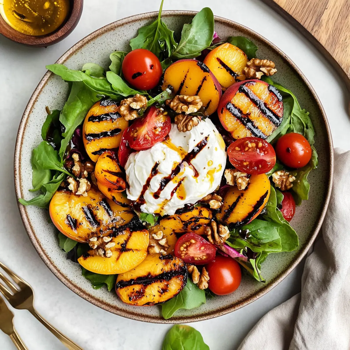 Grilled Peach and Burrata Salad: A Sweet Summer Treat