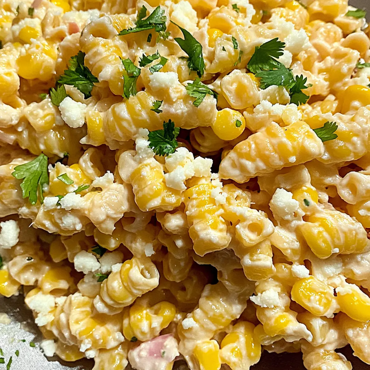 Mexican Street Corn Pasta Salad with Creamy Flavor Burst