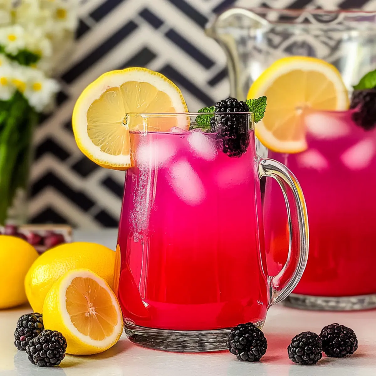 Delightfully Refreshing Homemade Blackberry Lemonade