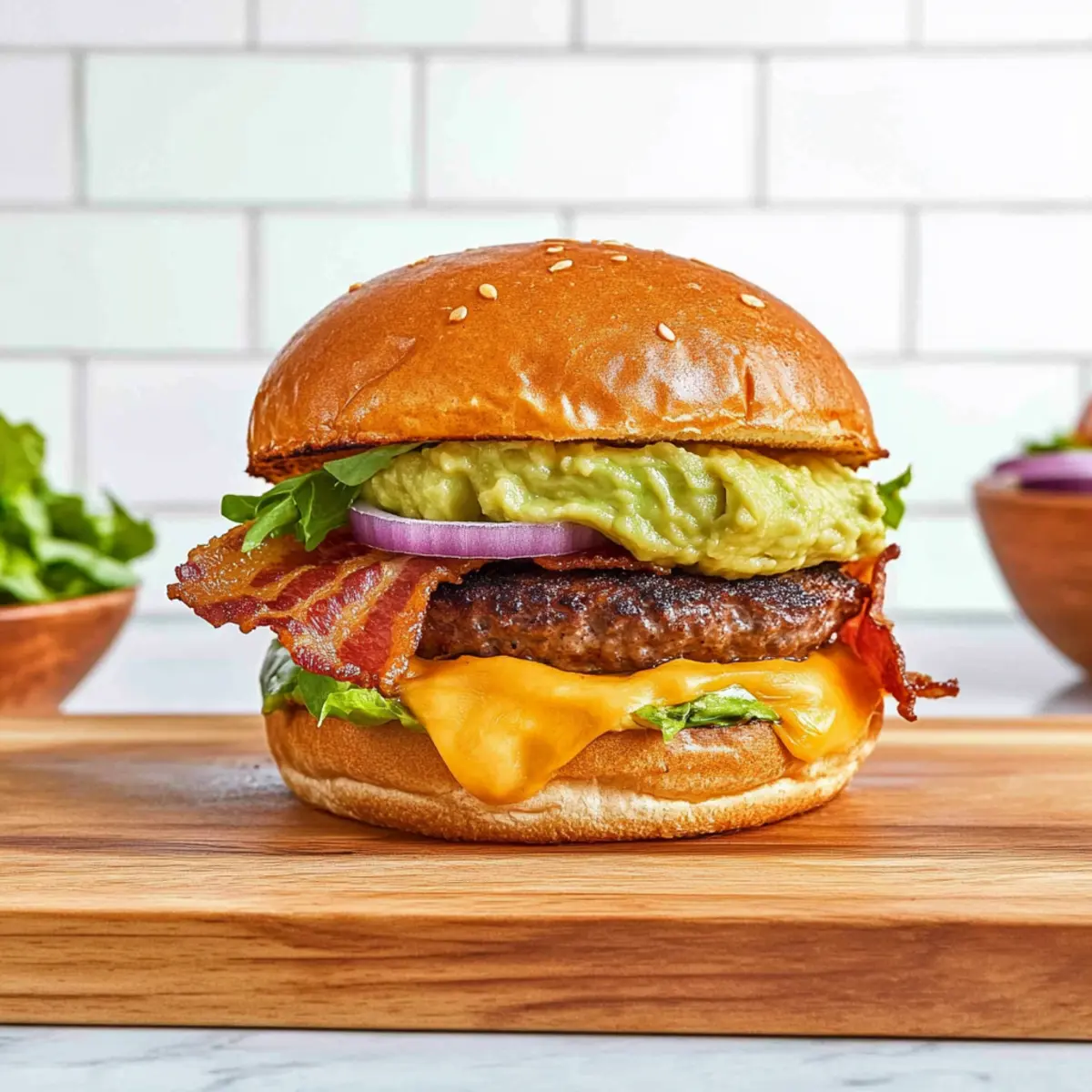 Savor the Flavor: Homemade Avocado Burger Bliss