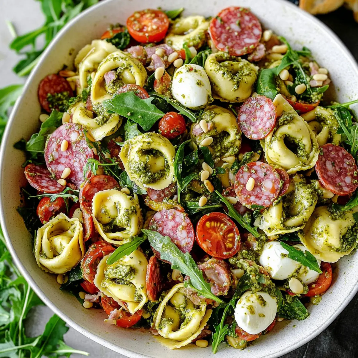 Italian Tortellini Pasta Salad Ideal for Summer Gatherings