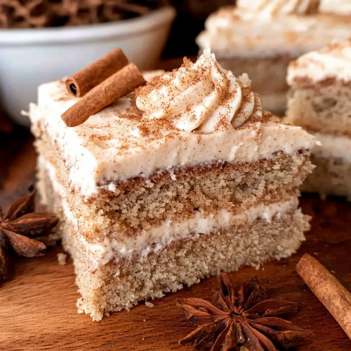 Irresistibly Moist Chai Cake with Creamy Frosting Delight